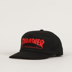 Thrasher x Spitfire Logo Cap Black Red